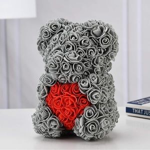 Rose bear with box